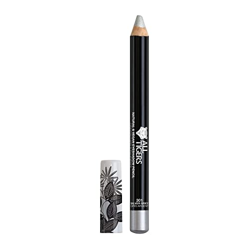 ALL TIGERS - Vegan Lidschatten - hochpigmentiert - Natürliche Inhaltsstoffe - Silbergrau Farbton "Observe my power" 301-3-in-1 Eyeltstift - Langanhaltender Halt - Cruelty-free ALL TIGERS - Vegan Lidschatten - hochpigmentiert - Natürliche Inhaltsstoffe - Silbergrau Farbton "Observe my power" 301-3-in-1 Eyeltstift - Langanhaltender Halt - Cruelty-free von ALL TIGERS