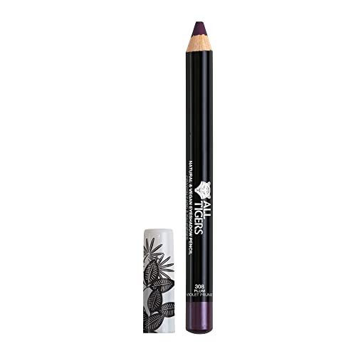 ALL TIGERS - Vegan Lidschatten - hochpigmentiert - natürliche Inhaltsstoffe - Pflaumenton "See the bright side" 308-3-in-1 Eyeliner - Long Lasting Holding - Cruelty-free von ALL TIGERS