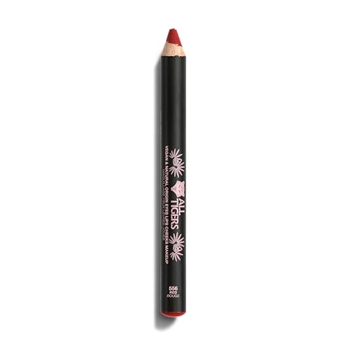 All Tigers 3-in-1 Mehrzweck-Stift für Augen, Lippen, Wangen – Rot 556 – veganes Make-up & einfach aufzutragen – intensiver Lippenstift, Creme-Blush, Lidschatten – Jojoba Bio – umweltfreundlich von ALL TIGERS