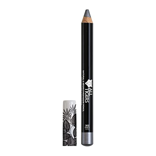 ALL TIGERS - Vegan Lidschatten - hochpigmentiert - Natürliche Inhaltsstoffe - Grauton "Pursue your vision" 302-3-in-1 Eyeshadow - Long Lasting Holding - Cruelty-free von ALL TIGERS