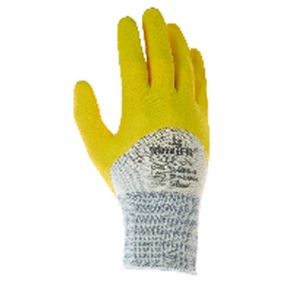 ALLEGRA Nitril-Handschuhe Nitrilhandschuh mit Strickbund (gelb) Kat 2 Gr.10 von ALLEGRA