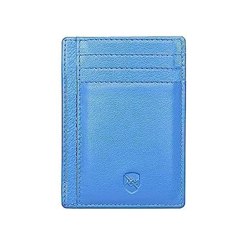 ALLEN & MATE Leather Card Holder Slim Wallet, RFID Blocking Minimalist Wallet Credit Card Holder, Holds Cards and Bank Notes von ALLEN & MATE