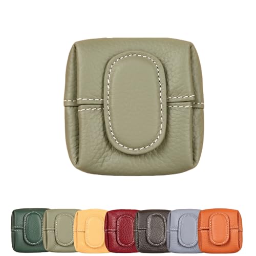 Einfarbige Mini-Geldbörse, lässige Geldbörse mit quadratischem Druckknopf, kompakte Kopfhörertasche, geeignet für den täglichen Gebrauch Einfarbige Mini-Geldbörse, lässige Geldbörse mit quadratischem Druckknopf, kompakte Kopfhörertasche, geeignet für den täglichen Gebrauch von ALLEXD