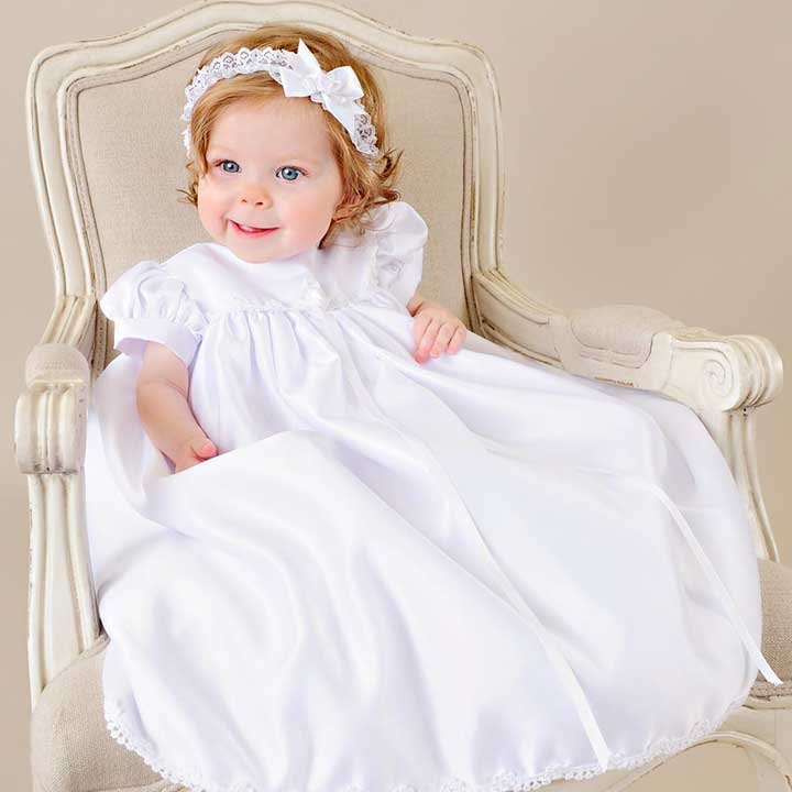 Ashley Baby Mädchen Taufkleid, Taufkleid Oder Segenskleid von ALLIEWADE