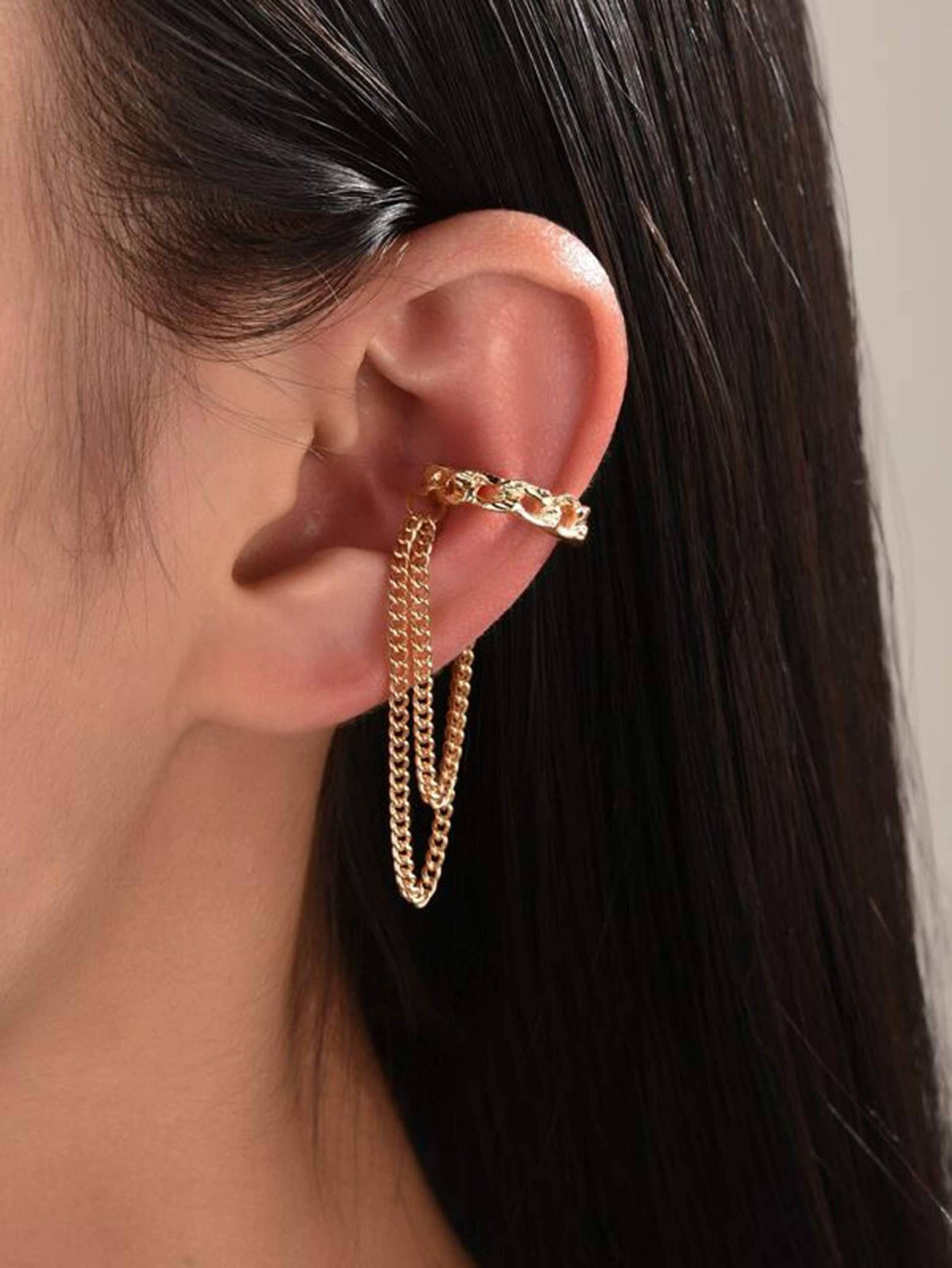 Manschettenkette Ohrring Fake Kein Piercing Punk Magnetic Non-Piercing Körperschmuck Manschettenkette Ohrring Fake Kein Piercing Punk Magnetic Non-Piercing Körperschmuck von ALLPlantBased