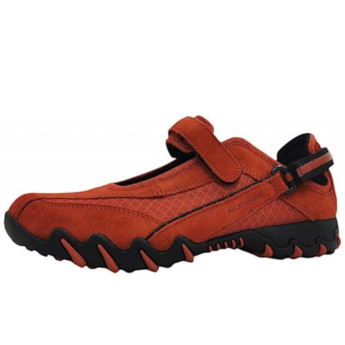 Allrounder by Mephisto NIRO C. Suede 64/C. Damen Slipper in Rot, Größe 5.5 von Allrounder by Mephisto