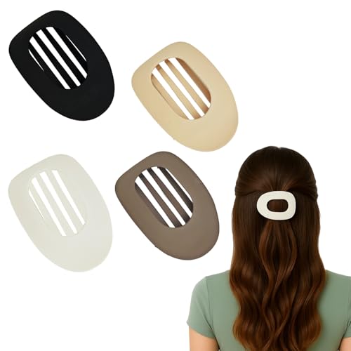 ALLY-MAGIC Haarspangen Damen,Haarklammer,Französisches Haarspangen Damen Matte Starker Halt Seitliche Haarklammern für dünnes und dickes Haar, gebogenes Design für Liegen und Fahren E23-FJ von ALLY-MAGIC