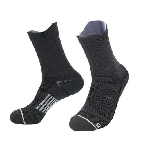 ALLY-MAGIC Kompressionslaufsocken, Laufsocken für Herren und Damen, 39-47 Sportsocken, Antirutschsocken Atmungsaktive Feuchtigkeitstransport E24-FHPBW von ALLY-MAGIC