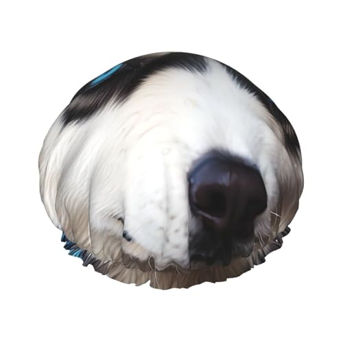 Blue Eyed Husky Doppellagige Duschhaube für Frauen, wiederverwendbar, geeignet für Baden, Spa Blue Eyed Husky Doppellagige Duschhaube für Frauen, wiederverwendbar, geeignet für Baden, Spa von ALLiYa