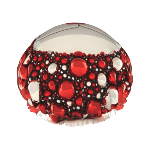 Doppelschichtige Duschhaube für Damen, wiederverwendbar, geeignet für Baden, Spa von ALLiYa