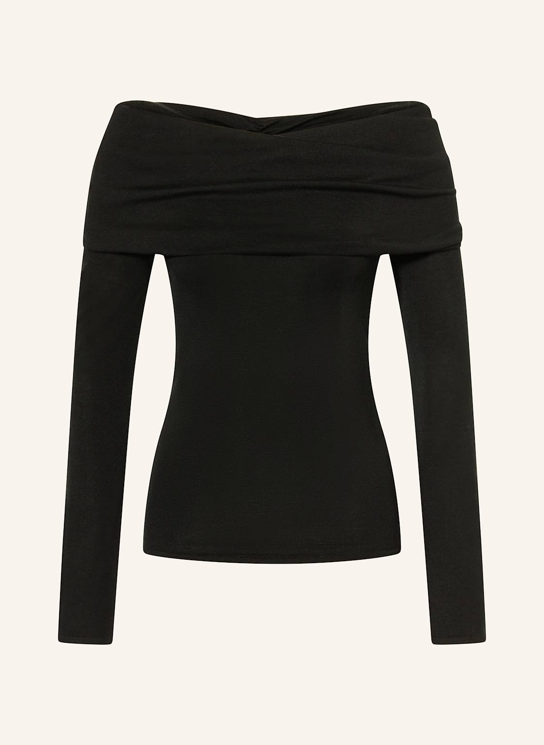 Almada Label Off-Shoulder-Pullover Cara Mit Seide schwarz von ALMADA LABEL