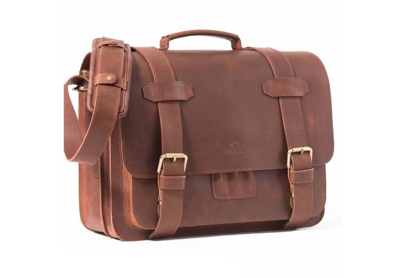 ALMADIH Aktentasche Leder Herren DAVE Businesstasche Laptoptasche Herren von ALMADIH