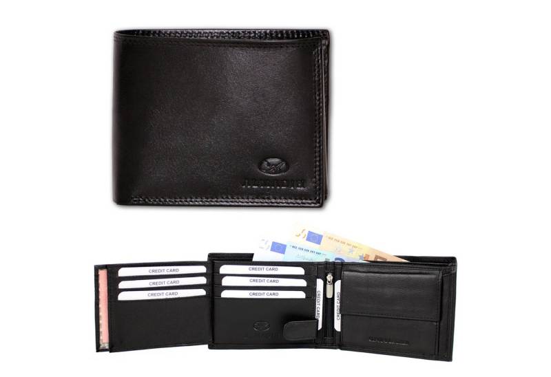 ALMADIH Brieftasche Leder P2Q Portemonnaie RFID Schutz Börse Geldbörse Geldbeutel von ALMADIH