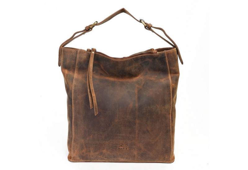 ALMADIH Handtasche Leder Damentasche ELLA Umhängetasche Ledertasche Freizeittasche. von ALMADIH