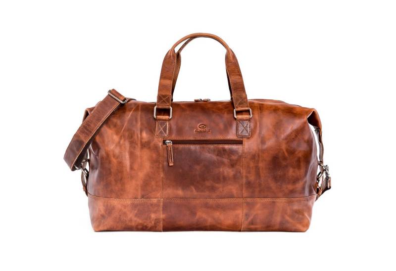 ALMADIH Reisetasche Leder YURI Weekender Handgepäck Gym Fitness Tasche Herren von ALMADIH
