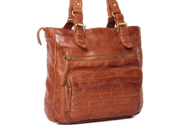 ALMADIH Schultertasche Leder Damen KYLA Ledertasche Handtasche Henkeltasche von ALMADIH