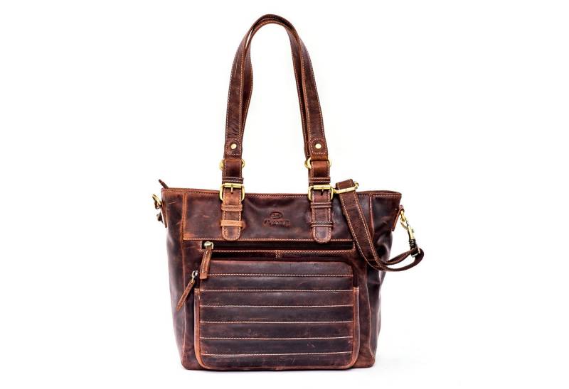 ALMADIH Schultertasche Leder Damen KYLA Ledertasche Handtasche Henkeltasche von ALMADIH