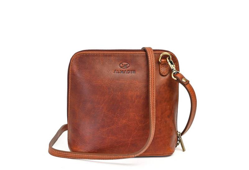 ALMADIH Umhängetasche Damen Leder DAISY Damentasche Schultertasche Freizeittasche. von ALMADIH