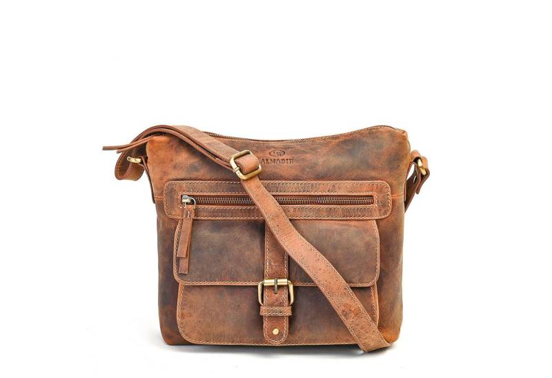 ALMADIH Umhängetasche Leder Damentasche LINA Schultertasche Henkeltasche Freizeittasche von ALMADIH