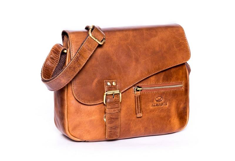 ALMADIH Umhängetasche Leder Damentasche MIKI Ledertasche Schultertasche Freizeittasche von ALMADIH