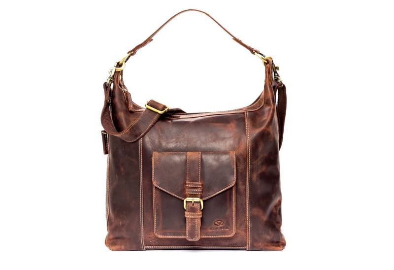 ALMADIH Umhängetasche Leder Damen Tasche SARA Handtasche Schultertasche Henkeltasche von ALMADIH