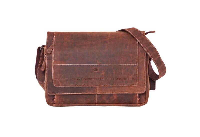ALMADIH Umhängetasche Leder Herren HARRY Laptoptasche 15 Zoll von ALMADIH