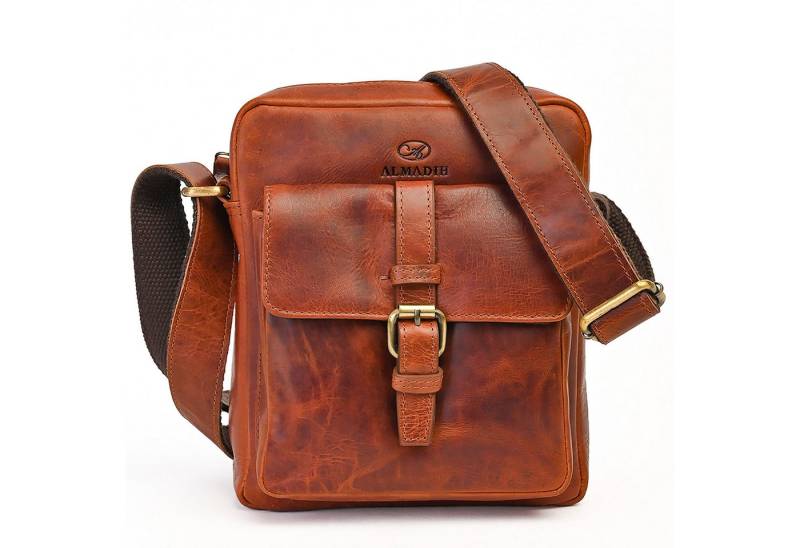 ALMADIH Umhängetasche Leder Herren MARC 8.3 Zoll iPad Mini & Tablet Kompakte Ledertasche. von ALMADIH