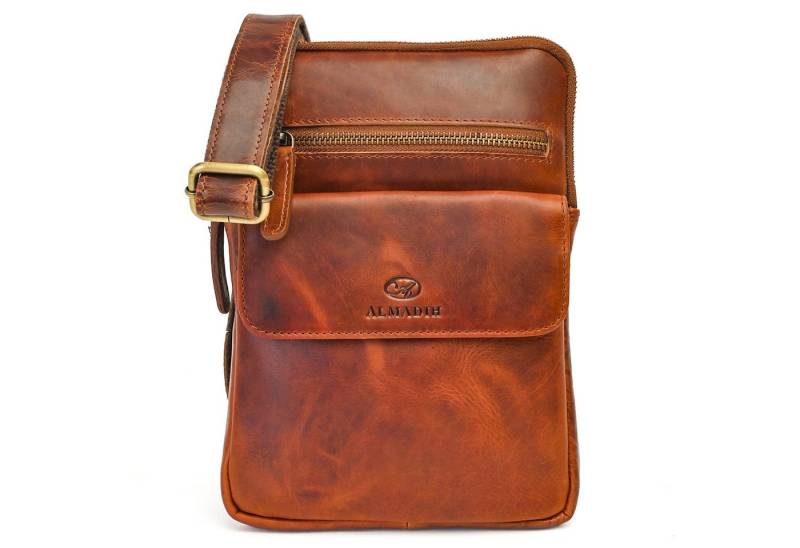 ALMADIH Umhängetasche Leder Herren RICK - Kompakte Ledertasche für Reisen & Alltag von ALMADIH