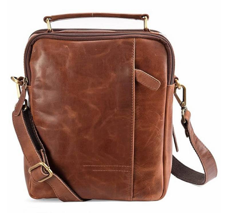 ALMADIH Umhängetasche Leder Herren klein GIL Ledertasche – 9.7 Zoll iPad Messenger von ALMADIH