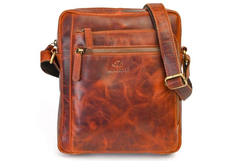 ALMADIH Umhängetasche Leder Herren LUC - Kompakte echte Ledertasche für Arbeit & Alltag von ALMADIH