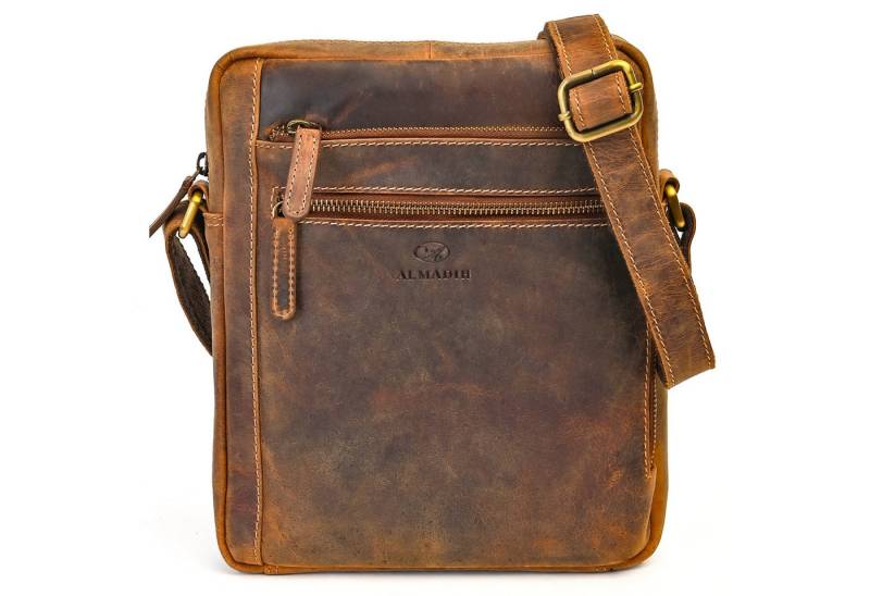 ALMADIH Umhängetasche Leder Herren LUC - Kompakte echte Ledertasche für Arbeit & Alltag von ALMADIH