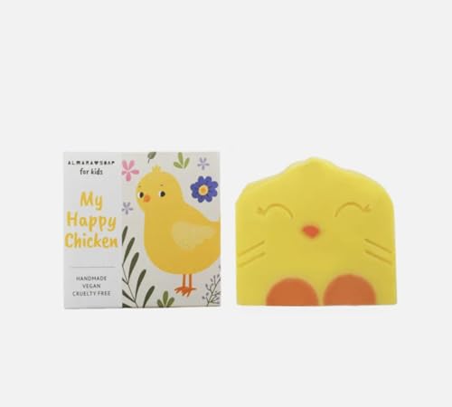 Almara Soap for Kids MY HAPPY CHICKEN Handgemachte Kinderseife mit Zitrusduft 100 g von ALMARA SOAP