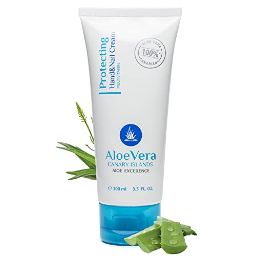 ALOE EXCELLENCE – Hand und Nagelcreme | Nährende Feuchtigkeitscreme | mit Vitaminen und Kanarischer Aloe Vera | Handpflege | Geschmeidigkeit und Schutz mit langanhaltendem Effekt |100 ml ALOE EXCELLENCE – Hand und Nagelcreme | Nährende Feuchtigkeitscreme | mit Vitaminen und Kanarischer Aloe Vera | Handpflege | Geschmeidigkeit und Schutz mit langanhaltendem Effekt |100 ml von Aloe Excellence