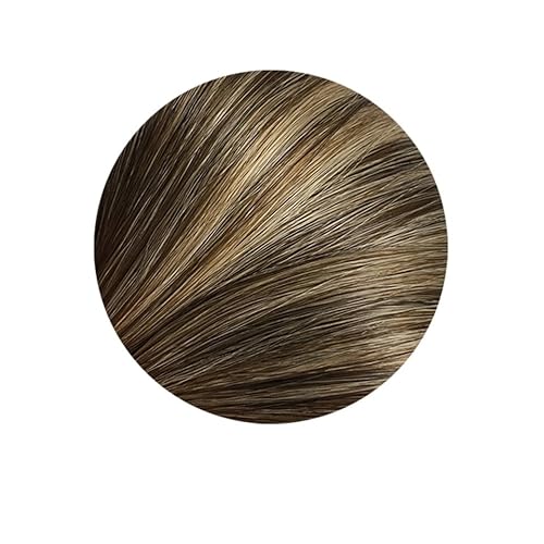 Gerade Clip-in-Echthaarverlängerungen, Haarverlängerung, Ganzkopf-Clip-on-Haarverlängerung for Frauen (Color : Color P4-27, Size : 6 MONTHS WITH PROPER CARE_)=40%_14INCHES_240G) von ALOEU