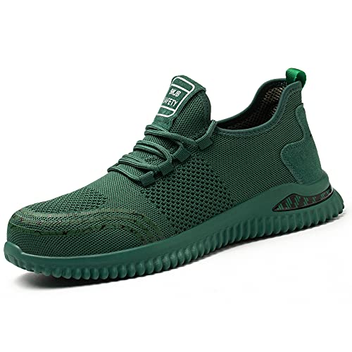 ALOFME Sportliche Sicherheitsschuhe Herren Damen S3 Leicht Atmungsaktiv Arbeitsschuhe Stahlkappen Schuhe von ALOFME