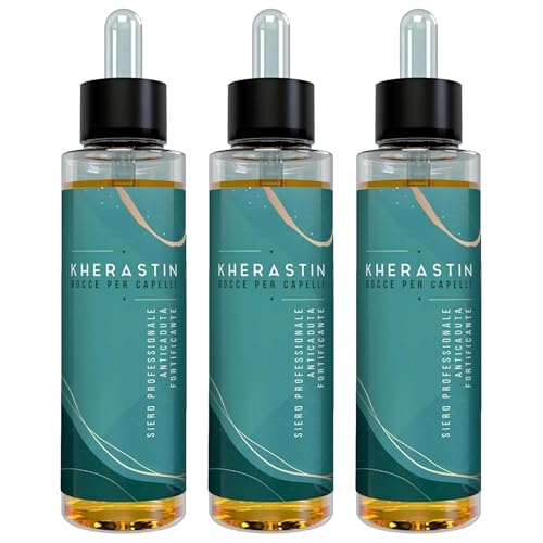 Kherastin Tropfen 400 ml – Behandlung gegen Haarausfall extra stark – Stärkung der Zwiebel und Stimulierung des Haarwuchses – für Damen und Herren, natürliche Stärkung (mittel) von ALOHALABS