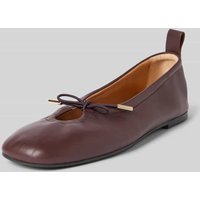 ALOHAS Ballerinas mit Schnürung Modell 'ROSALIND' in Dunkelbraun, Größe 39 von ALOHAS