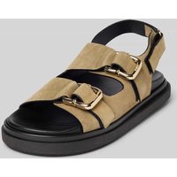 ALOHAS Sandalen mit Label-Detail Modell 'Harper' in Khaki, Größe 41 von ALOHAS