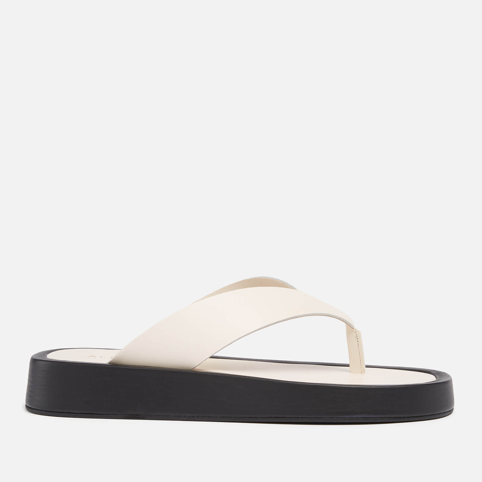 ALOHAS Women's Overcast Leather Toe Post Sandals - Ivory - UK 4 von ALOHAS