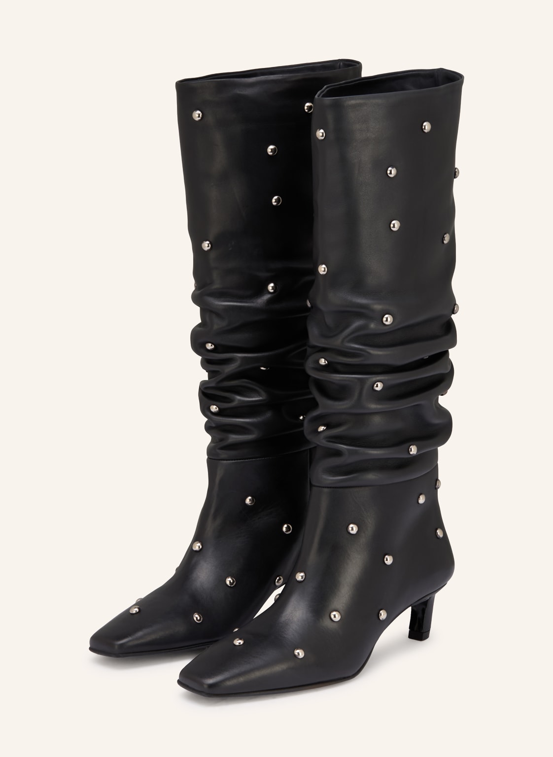 Alohas Stiefel Kalila Mit Nieten schwarz von ALOHAS