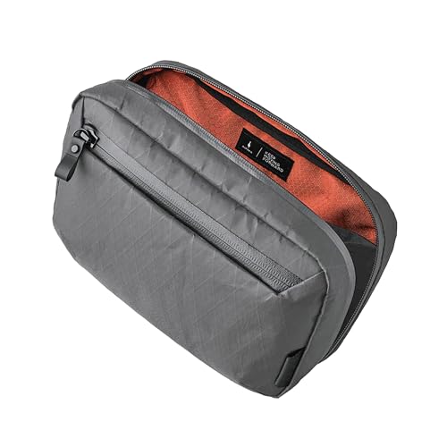 ALPAKA Elements Tech Case Reise-Organizer-Tasche für Elektronik, Kabel, Handy, Tech-Tasche für elektronisches Zubehör, Schiefergrau VX21 von ALPAKA