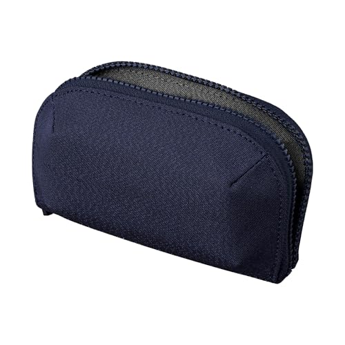 ALPAKA Hub Zip Pocket Axoflux 300D – Reißverschluss-Geldbörse – Schlüsseletui für Autoschlüssel – Bis zu 30 Karten – Zwei Akkordeon-Fächer – Magnetverschluss – SD-Kartenetui (Blau) von ALPAKA