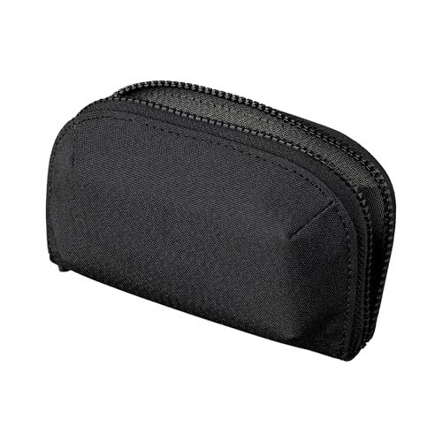 ALPAKA Hub Zip Pocket Axoflux 300D – Reißverschluss-Geldbörse – Schlüsseletui für Autoschlüssel – Bis zu 30 Karten – Zwei Akkordeon-Fächer – Magnetverschluss – SD-Kartenetui (Schwarz) von ALPAKA