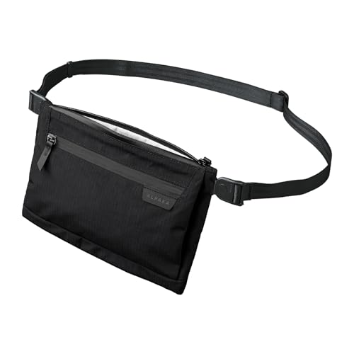 ALPAKA Zip Pouch Max V2 | 2L Sling Bag für Herren | Umhängetasche Herren Klein | EDC Umhängetasche Schultertasche Crossbody Bag für iPad mini | Brusttasche Bauchtasche für Reise Travel Alltag,Schwarz von ALPAKA