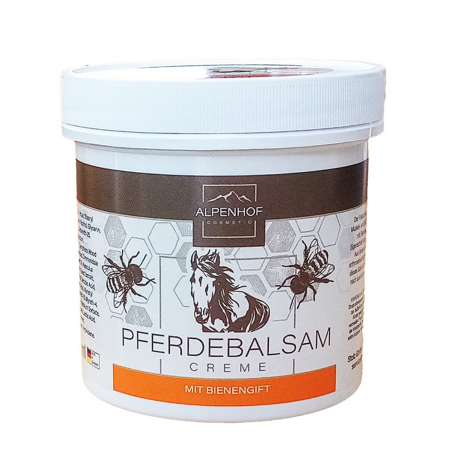 ALPENHOF Feuchtigkeitscreme PFERDEBALSAM CREME 250ml mit Bienengift Massage Pferdegel 93, Pferdesalbe Balsam Salbe ALPENHOF Feuchtigkeitscreme PFERDEBALSAM CREME 250ml mit Bienengift Massage Pferdegel 93, Pferdesalbe Balsam Salbe von ALPENHOF