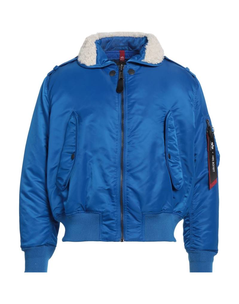 ALPHA INDUSTRIES x NEIL BARRETT Jacke & Anorak Herren Blau von ALPHA INDUSTRIES x NEIL BARRETT