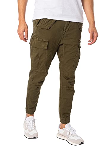 Alpha Industries Herren Airman Pant Freizeithose, Dark Olive, 32 von ALPHA INDUSTRIES