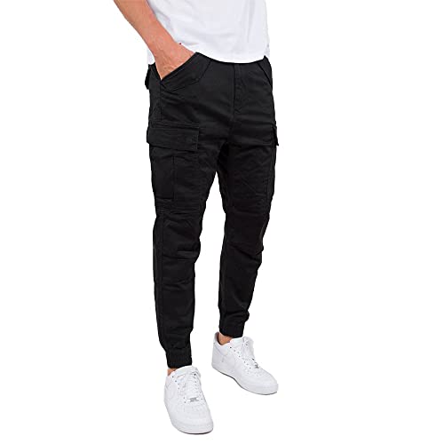 Alpha Industries Herren Airman Pant Freizeithose, Black, 32W von ALPHA INDUSTRIES