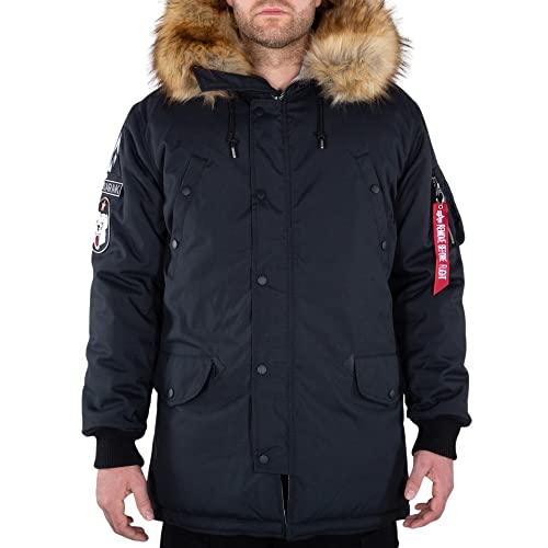 Alpha Industries Arctic Discoverer Winterjacke für Herren Black von ALPHA INDUSTRIES