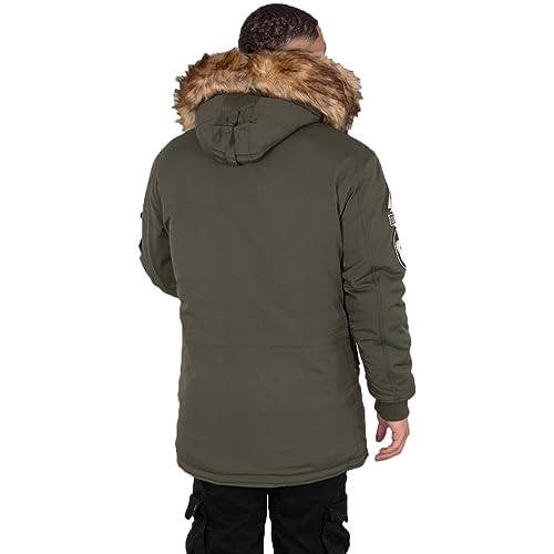 Alpha Industries Herren Arctic Discoverer Winterjacke, Dark Olive, M von ALPHA INDUSTRIES